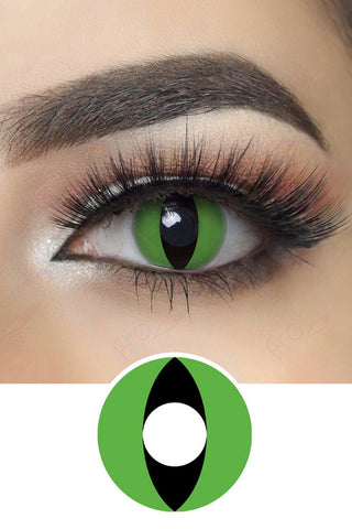 Green Cat Eyes Halloween Lenses
