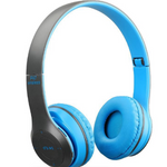 Unique P47 Foldable Bluetooth Wireless Headphones - Blue