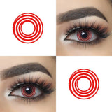 Red Spiral Halloween Contacts